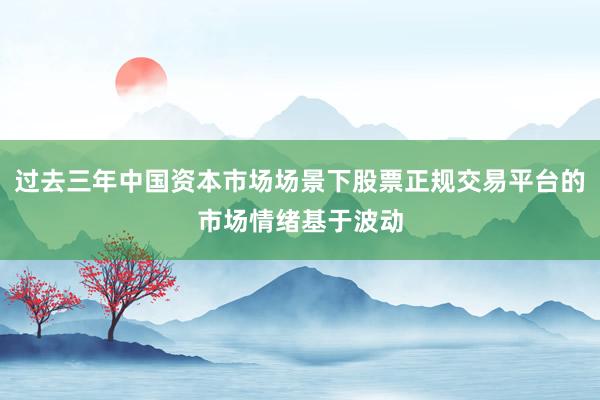 过去三年中国资本市场场景下股票正规交易平台的市场情绪基于波动